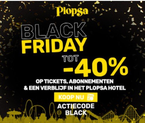 Plopsa Black Friday