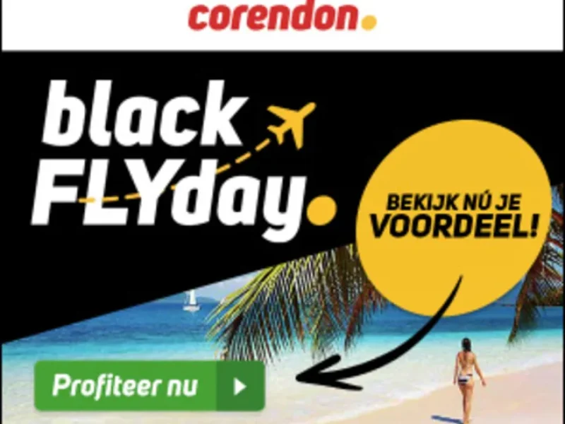 Corendon Black Flyday, Corendon Black Friday